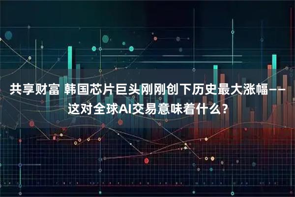 共享财富 韩国芯片巨头刚刚创下历史最大涨幅——这对全球AI交易意味着什么?